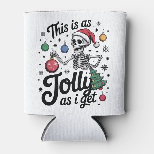 Dit is net zo grappig als ik krijg grappige kerst  blikjeskoeler (Voorkant)