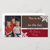 Dit is net zo mooi als wij" Verticale Pic Kerstmis Feestdagenkaart (Voorkant / Achterkant)