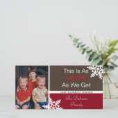 Dit is net zo mooi als wij" Verticale Pic Kerstmis Feestdagenkaart (Staand voorkant)