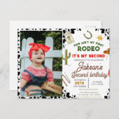 Dit Is Niet De Eerste Rodeo Cowboy foto 2e Verjaar Briefkaart (Voorkant / Achterkant)
