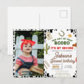 Dit is niet de eerste rodeo van deze cowboy foto 2 briefkaart (Voorkant / Achterkant)