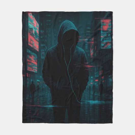 Dit is niet de originele versie - Glitchcore Art Fleece Deken (Voorkant)