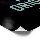 Dit is niet de originele versie - Glitchcore Art Perfect Poster (Hoek)