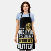 Dit is niet Dog Hair. Het is Golden Retriever Glit Schort (Gedragen)