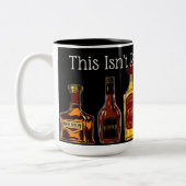 Dit is niet echt koffie tweekleurige koffiemok (Links)