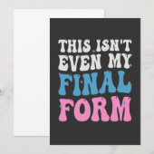 Dit is niet eens mijn Eindvorm Grappig Transgender Kaart (Voorkant / Achterkant)