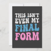 Dit is niet eens mijn Eindvormige Funny Transgende Kaart (Voorkant)
