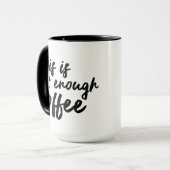 Dit is niet genoeg koffie Mok, grappig eigenzinnig Mok (Voorkant links)