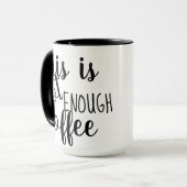 dit is niet genoeg koffie - mok ontwerp grappige h (Voorkant links)