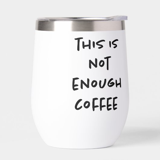 Dit is niet genoeg koffie op wit (Links)