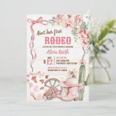 Dit Is Niet Haar Eerste Rodeo Baby Sprinkle Uitnod Kaart (Staand voorkant)