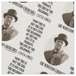 Dit is niet het einde van de Winston Churchill Stof
