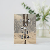 Dit is niet het einde Vork Woestijn Surrealisme Co Briefkaart (Staand voorkant)