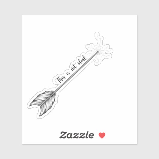 Dit is niet ideaal Sticker – Z&W (Vel)