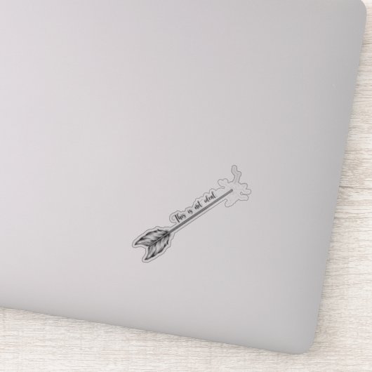 Dit is niet ideaal Sticker – Z&W (Detail)