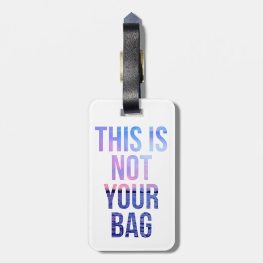 Dit is niet je Bagagelabel (Achterkant verticaal)