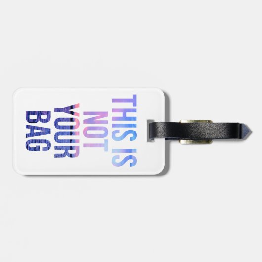 Dit is niet je Bagagelabel (Achterkant horizontaal)