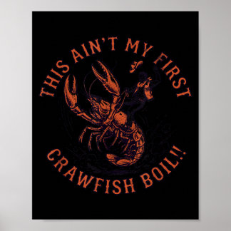 Dit Is Niet Mijn Eerste Kreeft Koken Cowboy Zomer Poster