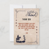 Dit is niet mijn eerste Rodeo-bedankkaart Bedankkaart (Voorkant)