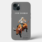 Dit is niet mijn eerste RODEO: Bull rider Case-Mate iPhone Case (Achterkant)