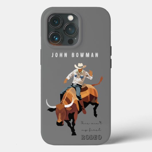 Dit is niet mijn eerste RODEO: Bull rider Case-Mate iPhone Case (Achterkant)
