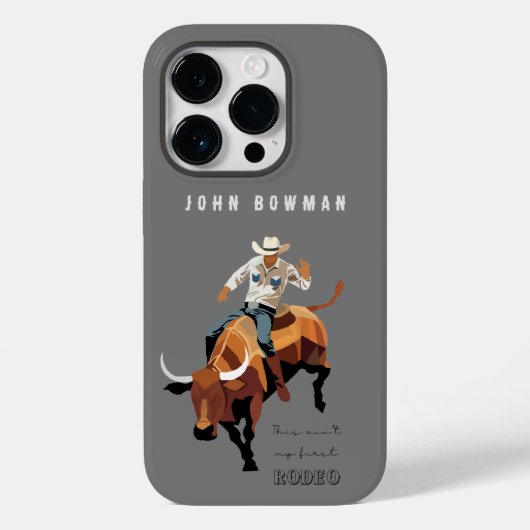 Dit is niet mijn eerste RODEO: Bull rider Case-Mate iPhone Case (Achterkant)