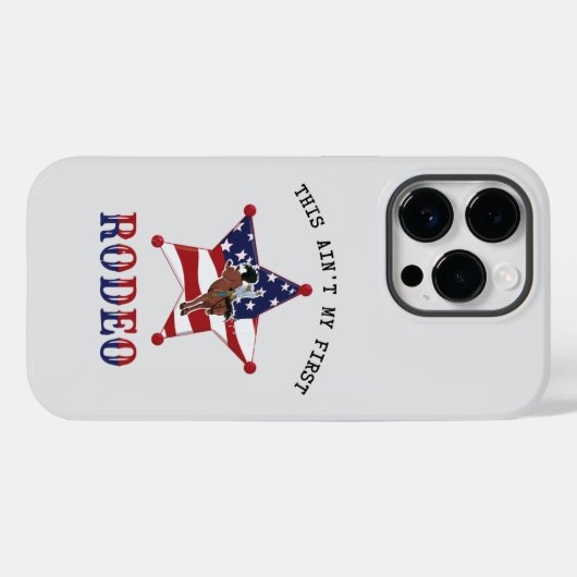 Dit is niet mijn eerste RODEO Case-Mate iPhone Case (Achterkant (horizontaal))