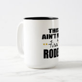 dit is niet mijn eerste rodeo coole grappige mug d tweekleurige koffiemok (Voorkant links)