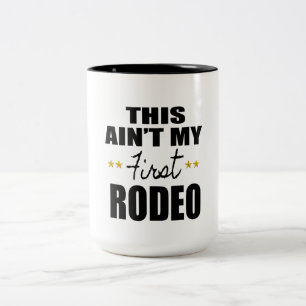 dit is niet mijn eerste rodeo coole grappige mug d tweekleurige koffiemok