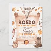 Dit is niet mijn eerste Rodeo Cowboy 2e verjaardag Kaart (Voorkant)