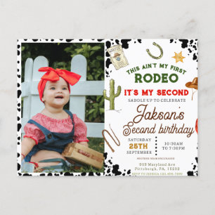 Dit is niet mijn eerste Rodeo Cowboy foto 2e verja Briefkaart