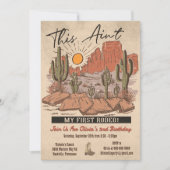 Dit is niet mijn eerste Rodeo Cowboy verjaardagsfe Kaart (Voorkant)