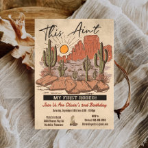 Dit is niet mijn eerste Rodeo Cowboy verjaardagsfe