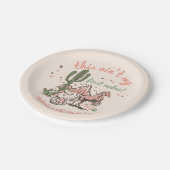 Dit is niet mijn eerste Rodeo Cowgirl Birthday Papieren Bordje (Gekanteld)