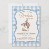 Dit is niet mijn eerste rodeo gingham kaart (Voorkant)