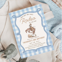 Dit is niet mijn eerste rodeo gingham kaart