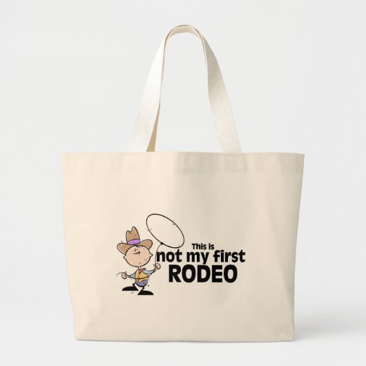 Dit is niet mijn eerste rodeo grote tote bag (Voorkant)