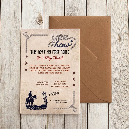 Dit is niet mijn eerste rodeo, maar mijn derde uit kaart