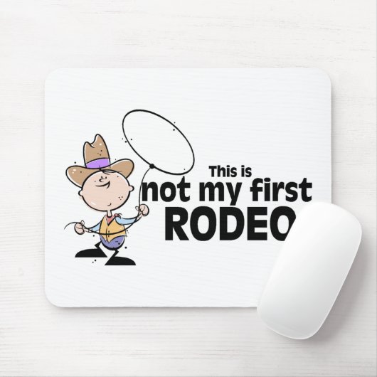 Dit is niet mijn eerste rodeo muismat (Met muis)