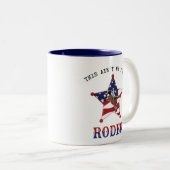 Dit is niet mijn eerste RODEO Tweekleurige Koffiemok (Voorkant rechts)