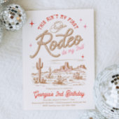 Dit is niet mijn eerste rodeo-uitnodiging kaart