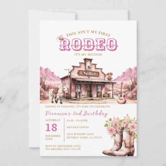 Dit is niet mijn eerste rodeo voor mijn tweede ver kaart (Voorkant)