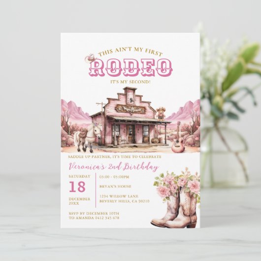 Dit is niet mijn eerste rodeo voor mijn tweede ver kaart (Staand voorkant)