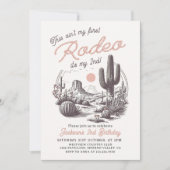 Dit is niet mijn eerste Rodeo Westerne 2e verjaard Kaart (Voorkant)