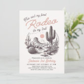 Dit is niet mijn eerste Rodeo Westerne 2e verjaard Kaart (Staand voorkant)