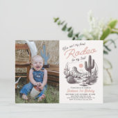 Dit is niet mijn eerste Rodeo Westerne 2e verjaard Kaart (Staand voorkant)