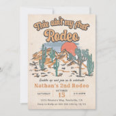 Dit is niet mijn eerste Rodeo Westerne 2e verjaard Kaart (Voorkant)