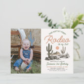 Dit is niet mijn eerste Rodeo Westerne 2e verjaard Kaart (Staand voorkant)
