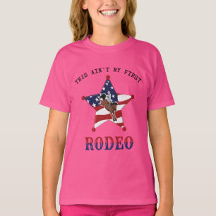 Dit is niet mijn eerste RODEO/zwarte brief T-Shirt