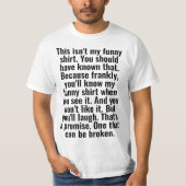 dit is niet mijn grappige shirt (Voorkant)